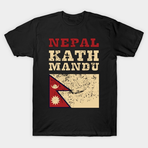 Flag of Nepal T-Shirt by KewaleeTee